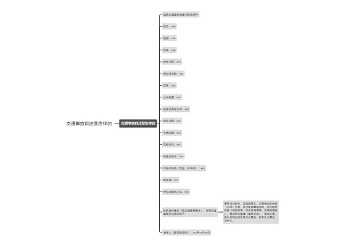 交通事故自述是怎样的