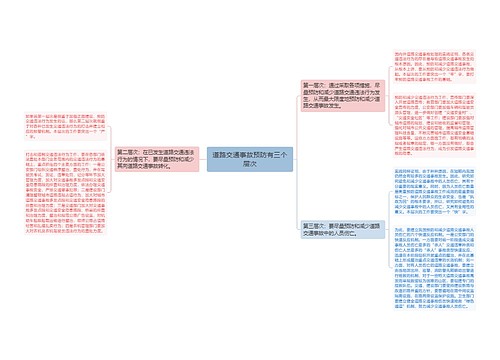 道路交通事故预防有三个层次