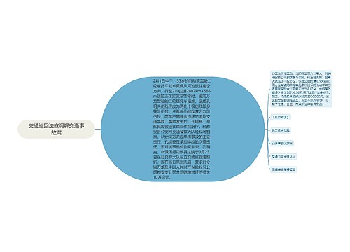 交通巡回法庭调解交通事故案