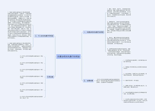 交通法规优先通行的规定