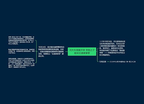 河大车祸案开审 李刚之子被诉交通肇事罪