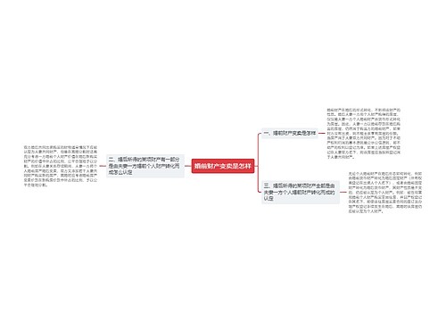 婚前财产变卖是怎样