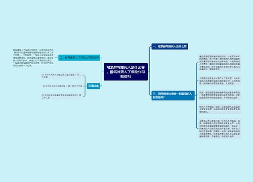 喝酒醉驾撞死人是什么罪，醉驾撞死人了保险公司赔偿吗