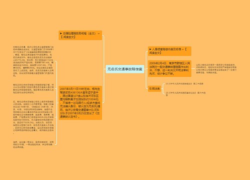 无名氏交通事故赔偿案