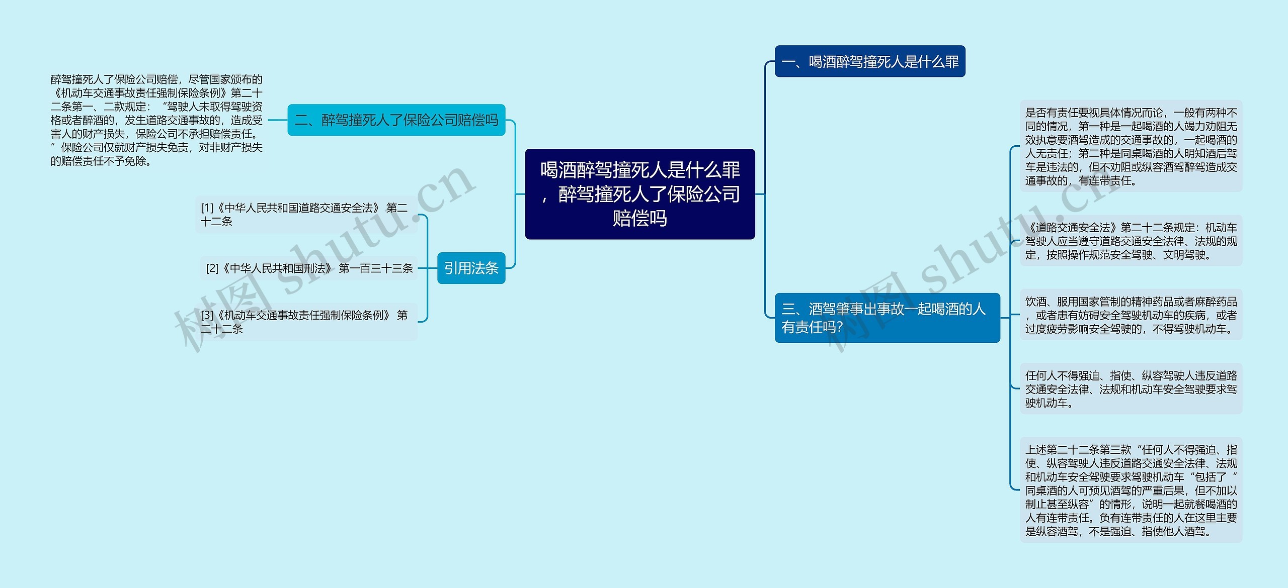 喝酒醉驾撞死人是什么罪，醉驾撞死人了保险公司赔偿吗思维导图