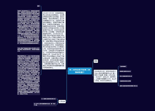 第三者商业险可按第三者强制险履行