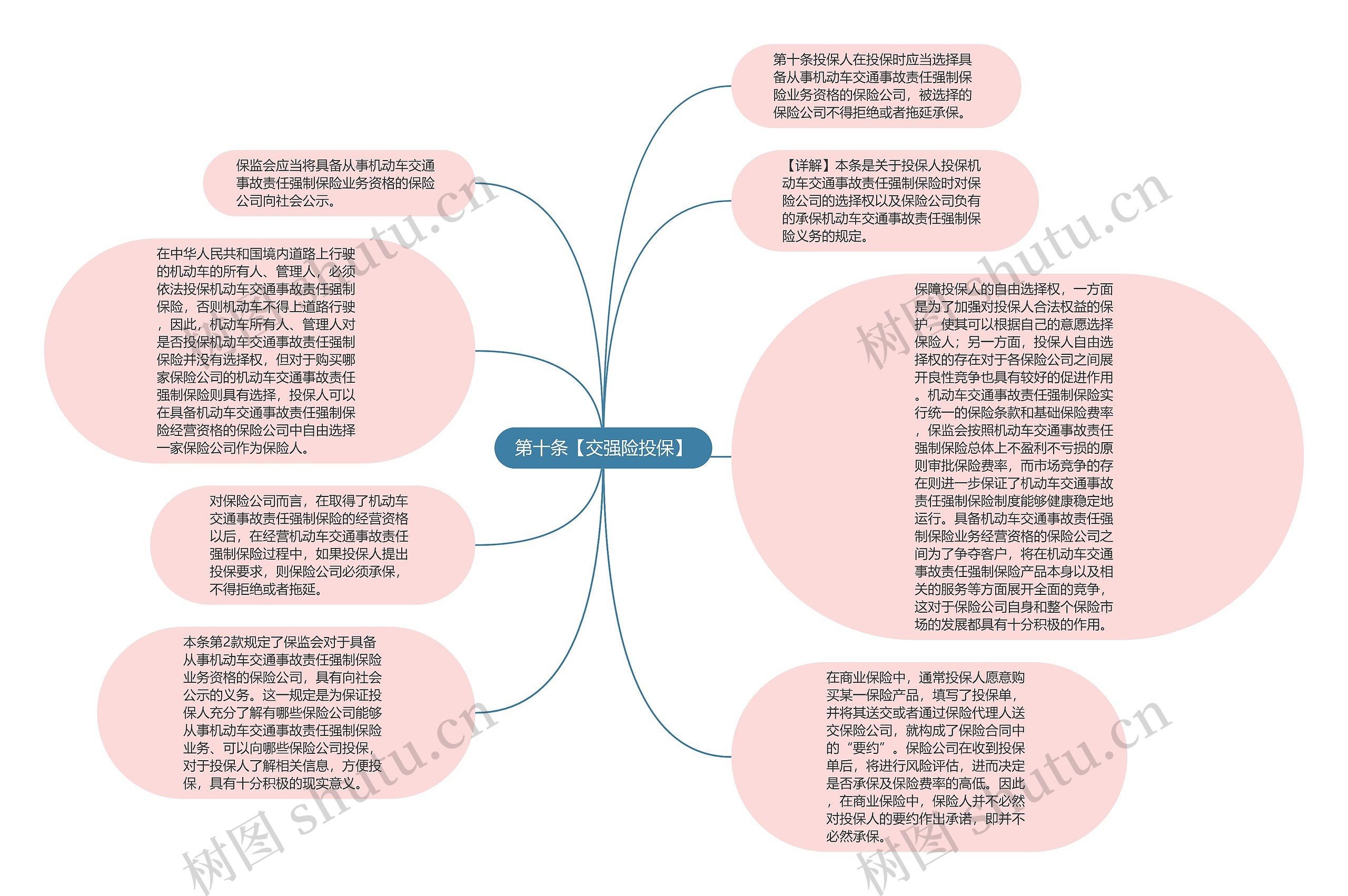 第十条【交强险投保】思维导图