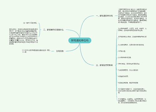 醉驾通知单位吗