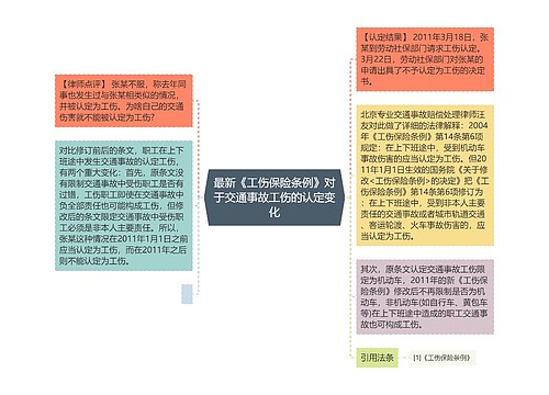 最新《工伤保险条例》对于交通事故工伤的认定变化