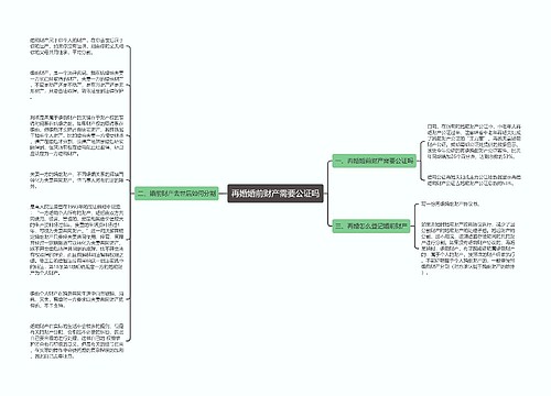 再婚婚前财产需要公证吗