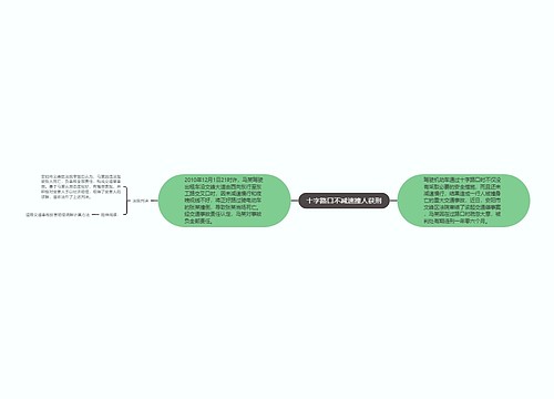 十字路口不减速撞人获刑