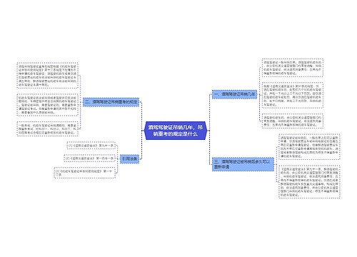 酒驾驾驶证吊销几年，吊销重考的规定是什么