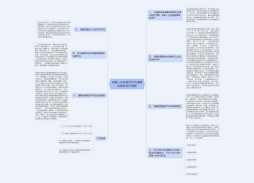 当事人决定是否对交通事故赔偿进行调解