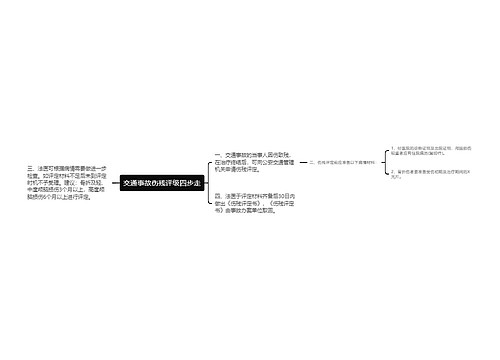 交通事故伤残评级四步走