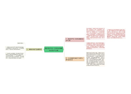 婚内财产归一方所有,离婚时的财产分割