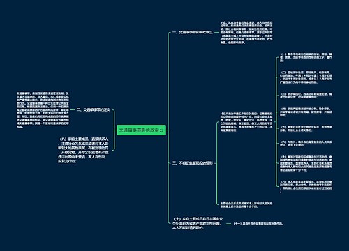 交通肇事罪影响政审么