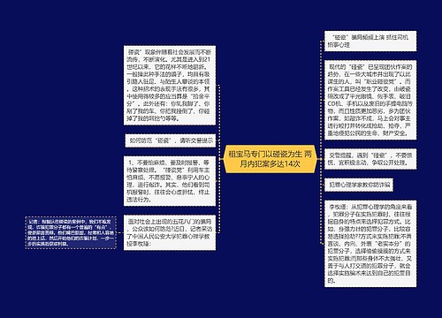 租宝马专门以碰瓷为生 两月内犯案多达14次