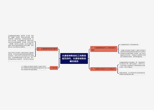 交通肇事赔偿和工伤赔偿能双得吗，交通肇事赔偿哪些费用