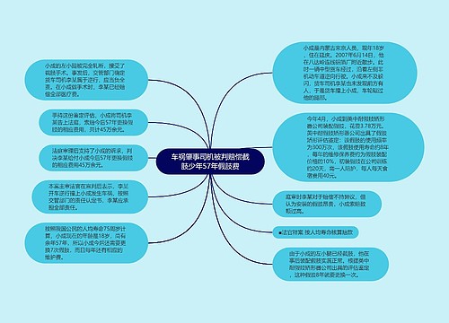 车祸肇事司机被判赔偿截肢少年57年假肢费