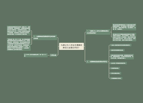 为避让它人发生交通事故责任认定是如何的？