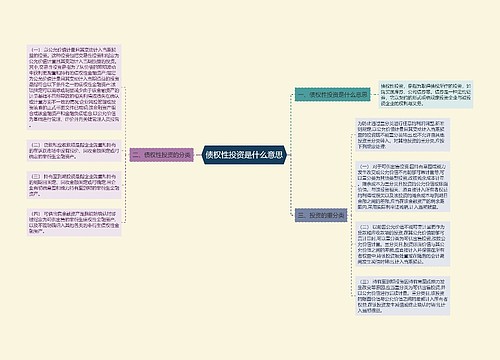 债权性投资是什么意思