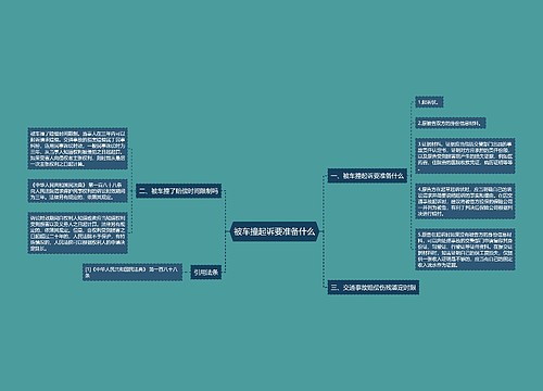 被车撞起诉要准备什么