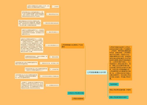 公司债券募集办法内容