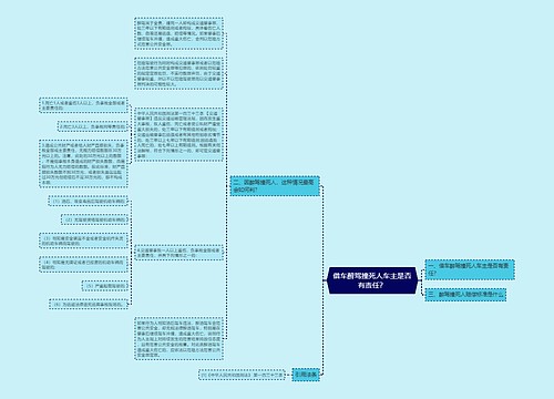 借车醉驾撞死人车主是否有责任？