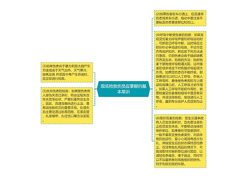 现场抢救伤员应掌握的基本常识