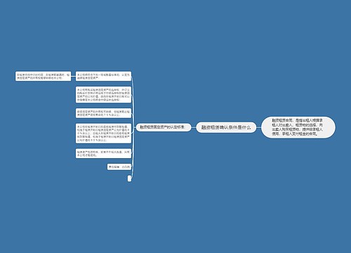 融资租赁确认条件是什么