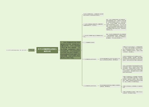 关于公司债券转让的效力知识介绍