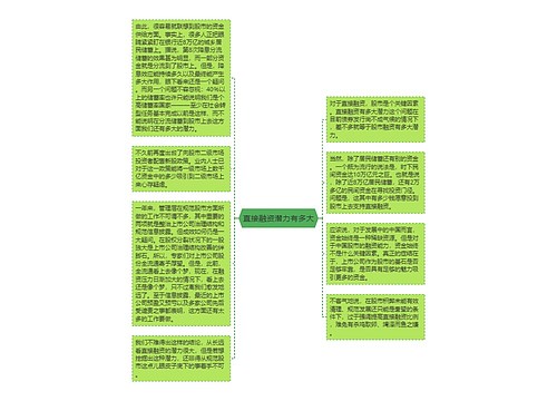 直接融资潜力有多大