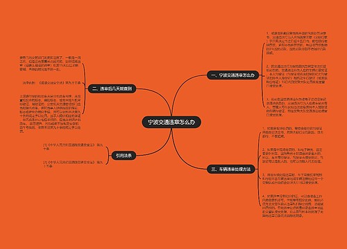 宁波交通违章怎么办