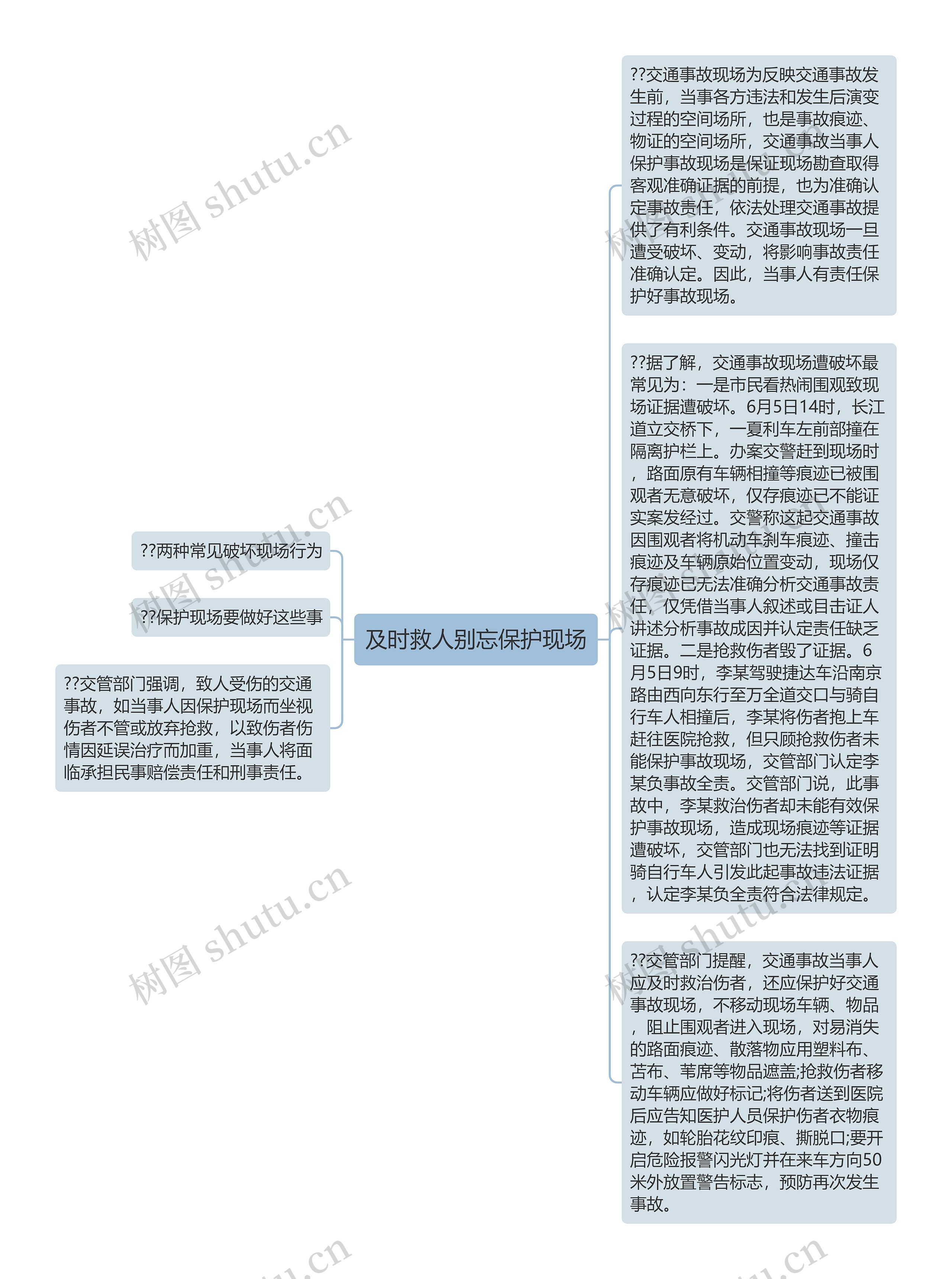 及时救人别忘保护现场