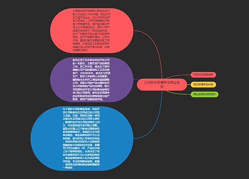 公司股东跳槽带走商业秘密