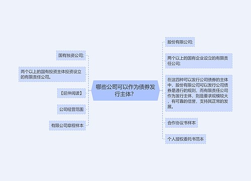 哪些公司可以作为债券发行主体？