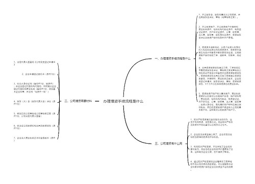 办理增资手续流程是什么