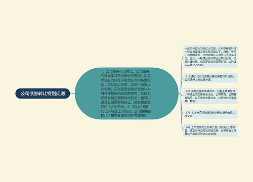 公司债券转让特别规则