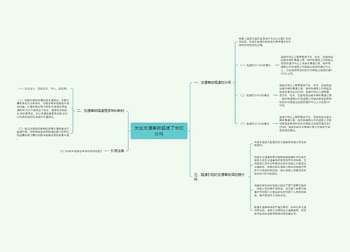 发生交通事故超速了会扣分吗