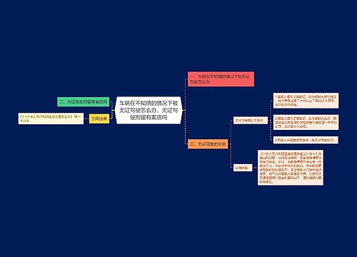 车辆在不知情的情况下被无证驾驶怎么办，无证驾驶拘留有案底吗