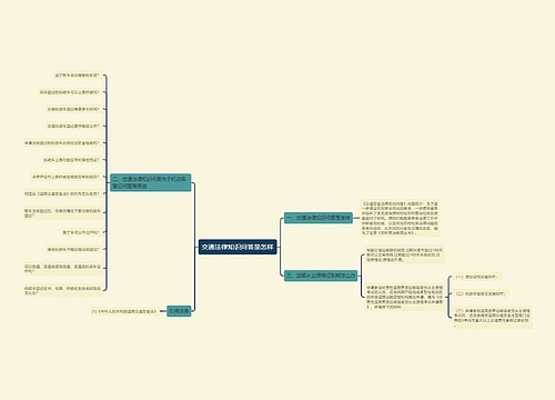 交通法律知识问答是怎样