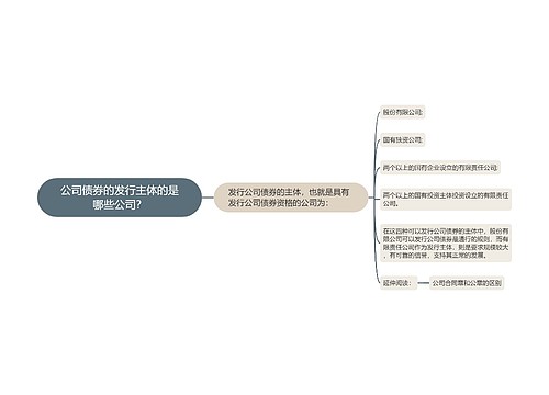 公司债券的发行主体的是哪些公司？