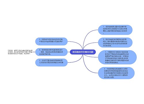 项目融资存在哪些问题