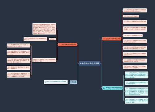 企业车年检带什么手续
