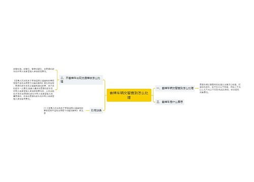 套牌车辆交警查到怎么处理