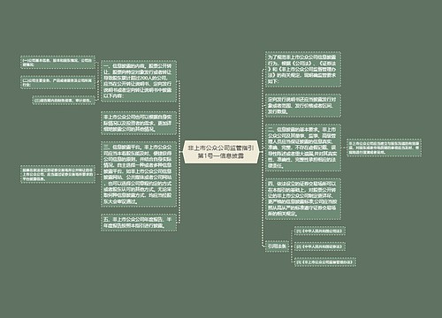 非上市公众公司监管指引第1号—信息披露