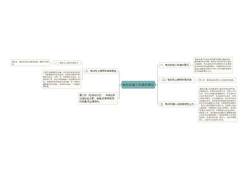 电动车碰小车谁的责任