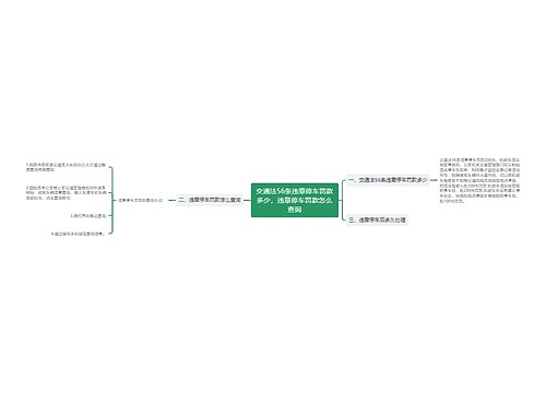 交通法56条违章停车罚款多少，违章停车罚款怎么查询