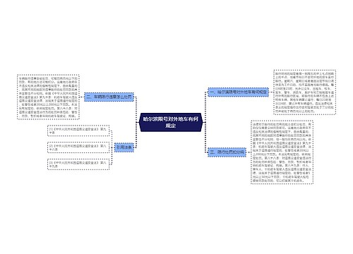 哈尔滨限号对外地车有何规定