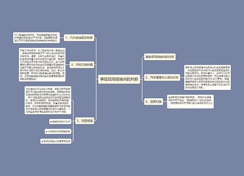 事故现场碰撞点的判断